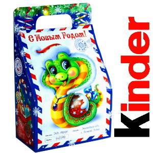 Детский подарок на Новый Год в жестяной упаковке весом 335 грамм по цене 1312 руб в Томске