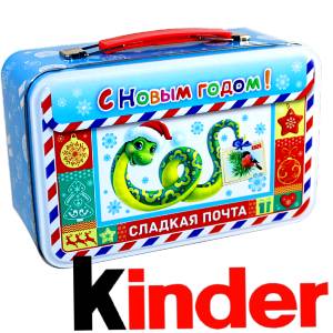 Сладкий подарок на Новый Год в картонной упаковке весом 430 грамм по цене 2136 руб в Томске