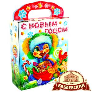 Детский подарок на Новый Год в мешочке весом 800 грамм по цене 1261 руб в Томске